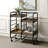 Washed Serving Cart With 3 Adjustable Trays-707103626