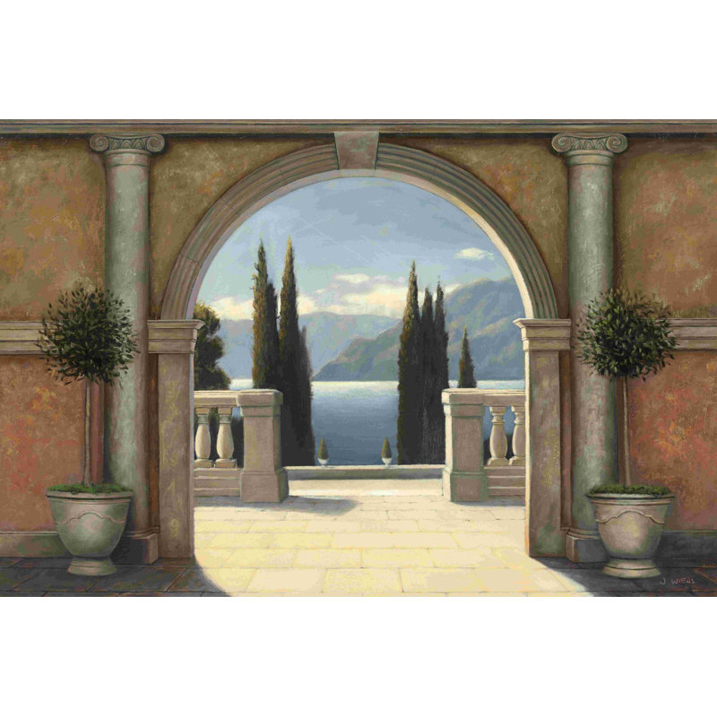 Balcon italien par James Wiens - impression sur toile tendue, L 30 po x H 20 po