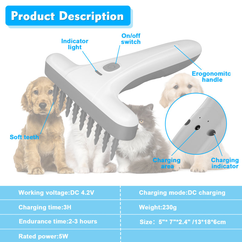 Brosse démêlant pour animaux de compagnie