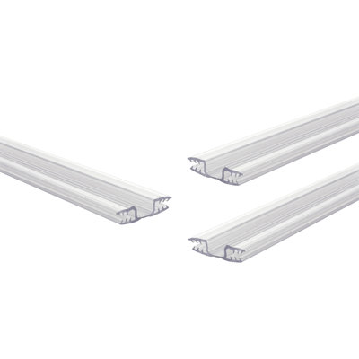 Pack Of 3 - 48" Drum Shield Hinges For 1/8" Panels | Tooth-In-Groove Mechanical Lock | Low Profile Pinless Design | No Holes Or Glue Required | Customizable And Easy To Clean