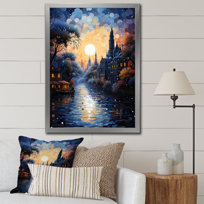 Impression sur toile Blue Canal