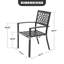 Chaises de patio en fer empilables Hughey 