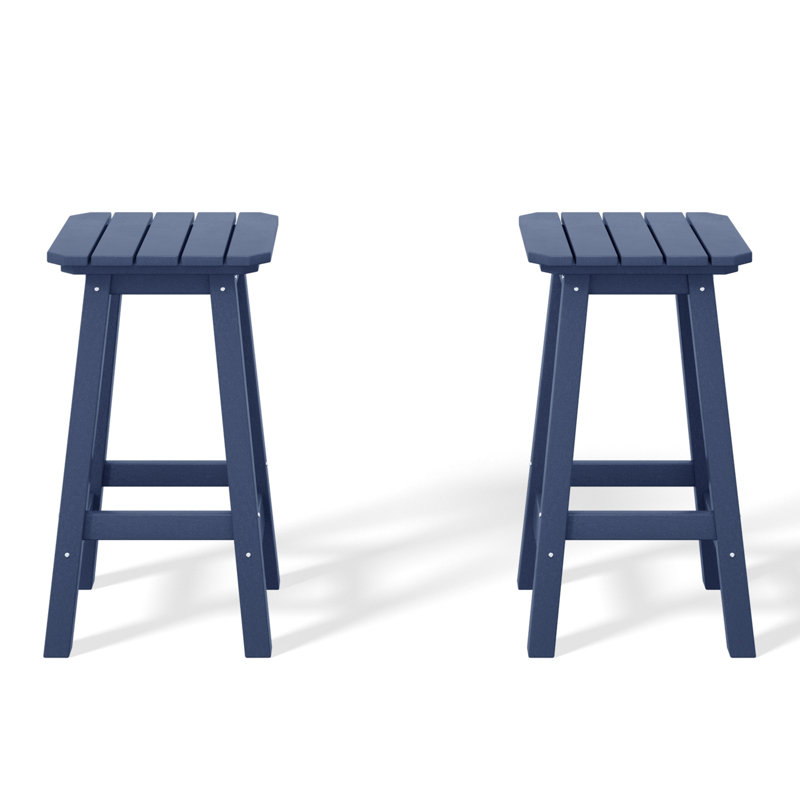 Tabouret de comptoir carré 24 po Laguna, Navy
