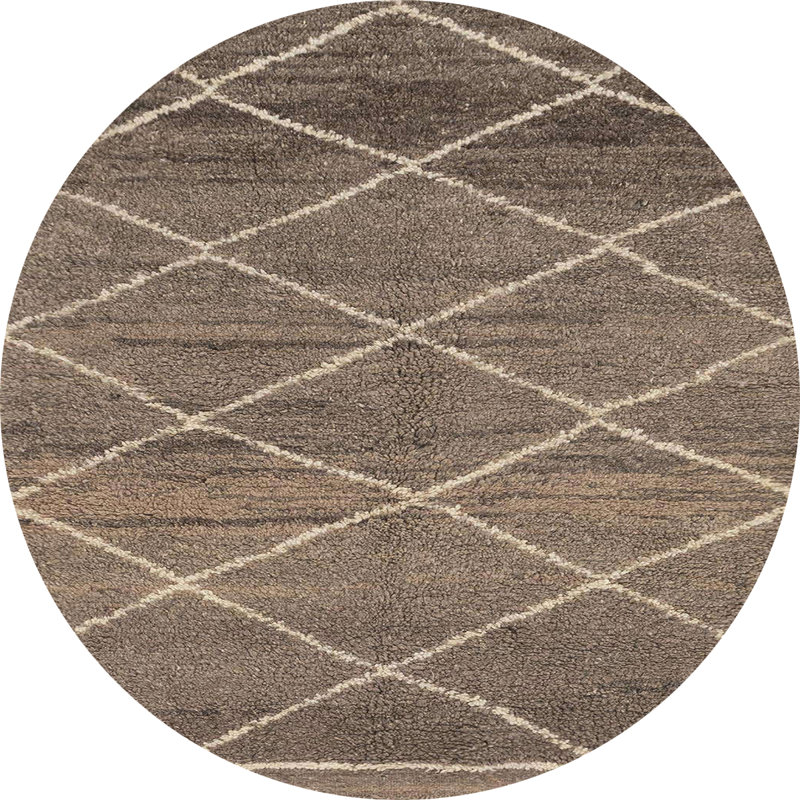 Geometric Indoor Rug, Round 8'