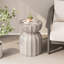 Ensemble de 2 tables basses et tables d'appoint modernes et imperméables de 33 cm (13 po) pour l'intérieur et l'extérieur, en ciment MgO durable. Convient à la terrasse, au jardin, à la cour et au salon.
