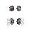Nostalgic Warehouse Classic Rosette Entry Set with Crystal Victorian Knob