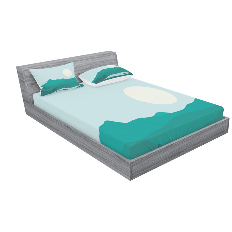 Microfiber Sheet Set, Queen Sheet Set with Fitted Sheet