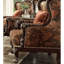 Chaise en bois d'acajou rouge foncé foncé