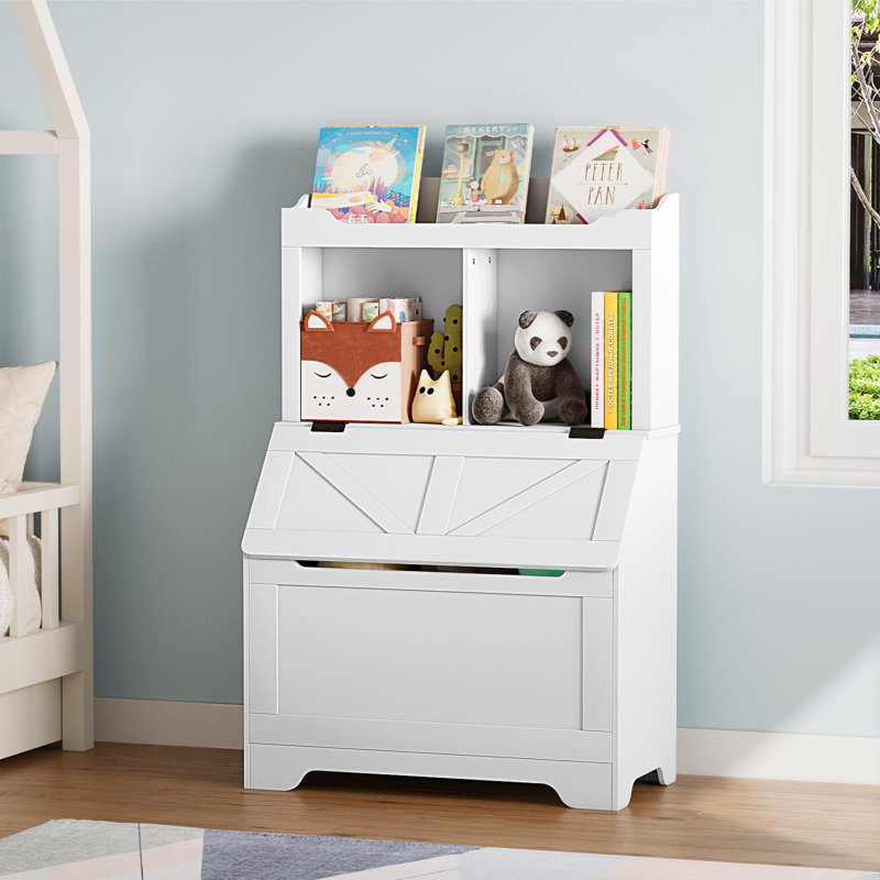 Bookcase, (2 Shelves) 77.5cm. H x 74.9cm. W x 39.9cm. D., White