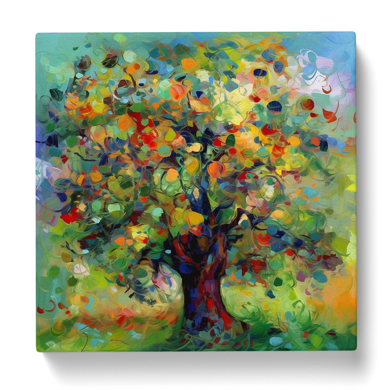 Apple Tree Expressionism - No Frame Print, 35cm H x 35cm W x 3cm D