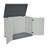 Horizontal Storage Shed Weather Resistance, Large Outdoor Storage Cabinet Lockable, Thick HDEP Plastic Storage Unit for Backyards, Patio, Garden(28 Cu.ft/Ivory ) White