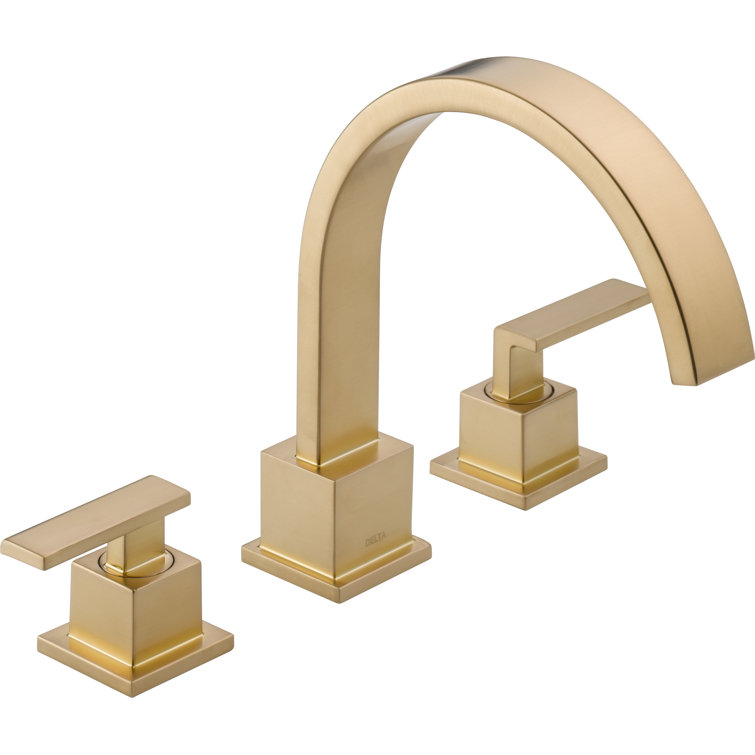 Delta T2753-CZ Vero Double Handle Deck Mounted Roman Tub Faucet Trim