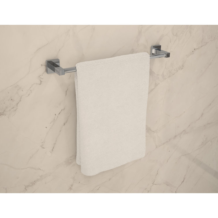 Duro 3 Piece Bath Hardware Set with Toilet Paper Holder, 18 in. Towel Bar and Towel Ring