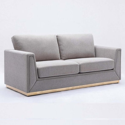 Valin 77" Sofa, Grey Linen
