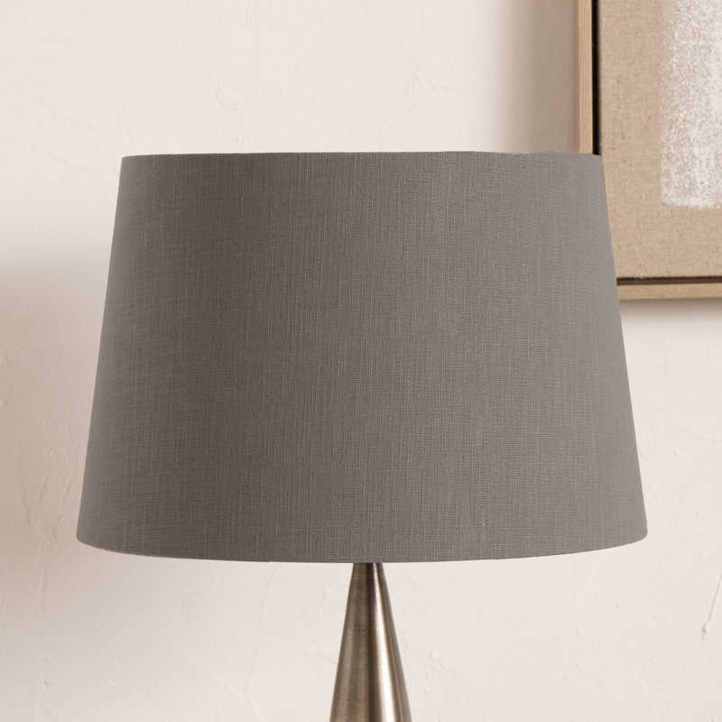 Lys Linen Empire Lamp Shade ( Uno ), 30cm H x 51cm W x 51cm D, Grey