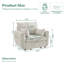 Fauteuil d'appoint moderne en velours côtelé, siège unique avec accoudoirs-1641344265