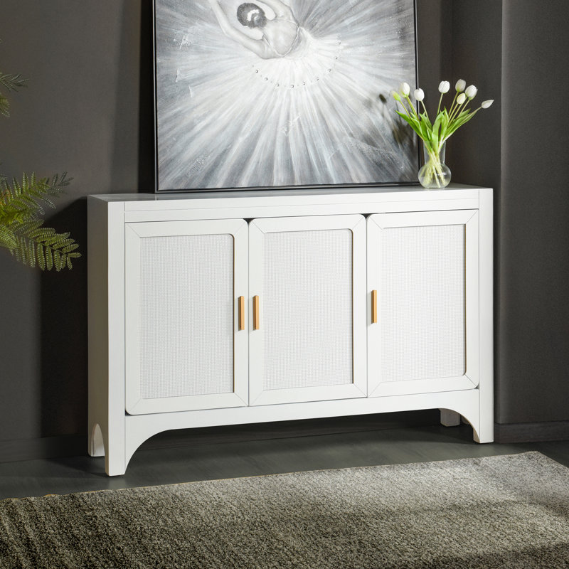 Armoire à trois portes Norman Wyatt Home - Hampton - Finition blanche