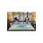 Machine Washable Aqua Star Modern Patterned Woven Base Rug