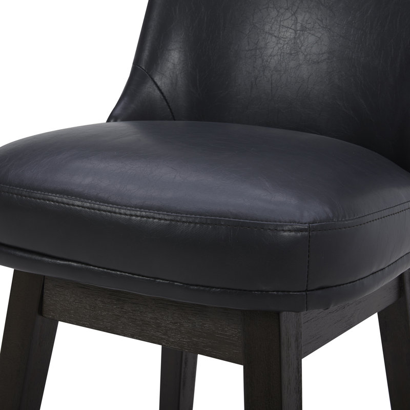 Tabouret de comptoir pivotant 26,8 po Arlester, Noir