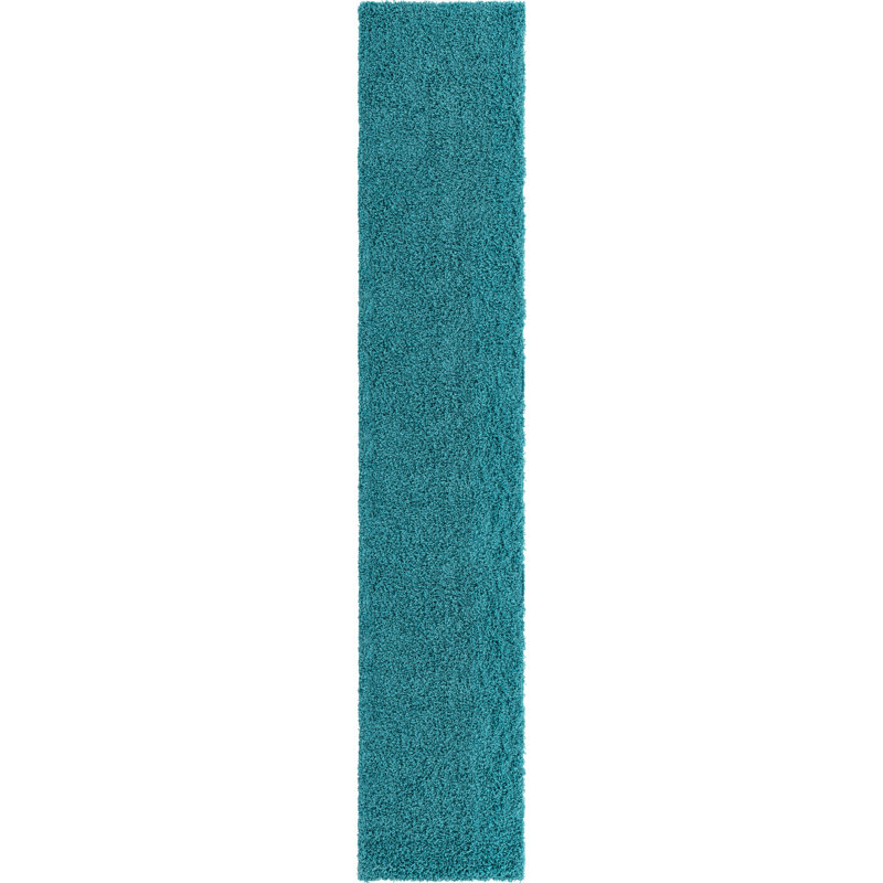 Tapis bleu Renesha, Tapis de couloir 2 pi 6 po x 13 pi
