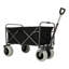 Chariot pliant noir avec roues à air tout-terrain de 9 po - Sac isotherme et ensemble de housse en plastique 3 pièces, capacité de 500 lb