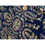 Tapis bleu marine / rouille en laine New Age de conception unique 12 pi 4 po x 17 pi 8 po Sarouk