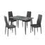 Darees Stone Top Metal Base Dining Table-288833957