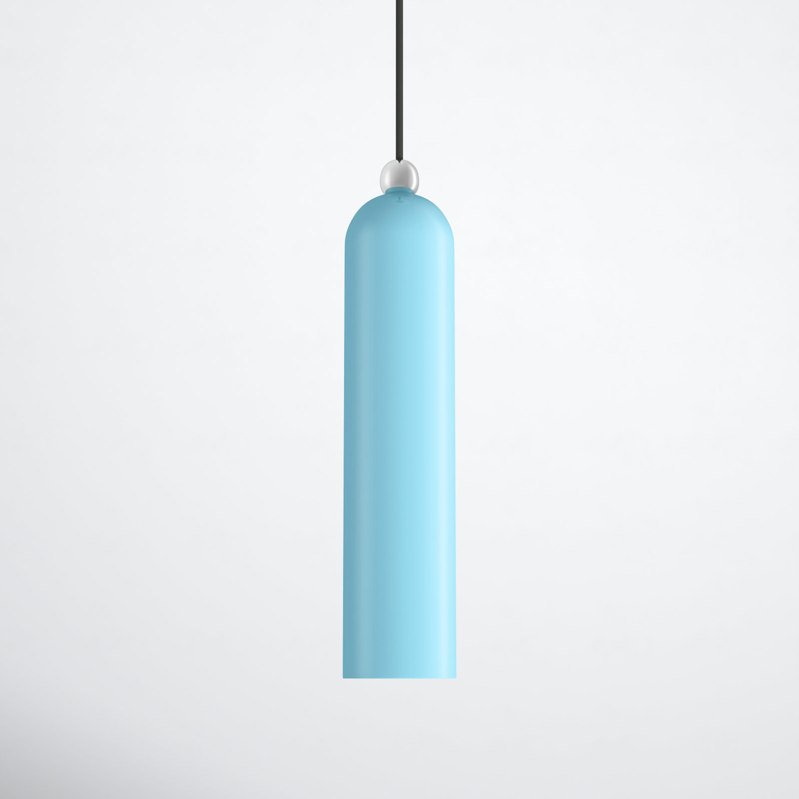 Hanne 1 - Light Single Cylinder Pendant, Shiny Baby Blue