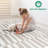 Step Collection High-Low Striped Beige/Cream Indoor Area Rug, 6'7''X9', Modern, Contemporary, Geometric, Bohemian, Bedroom, Kitchen, Living Room, Non Shedding Carpet-2125447189