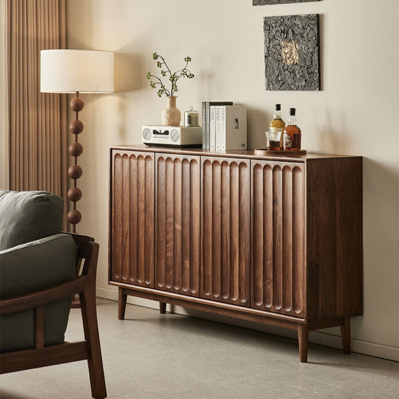 Modern Simple Pine Wood Sideboard