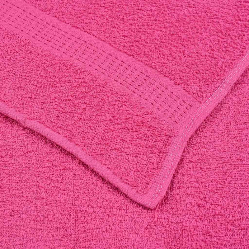 Towel Set 360 Gsm 100% Cotton, Pink, 8 Piece Towel Set
