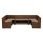Senna Solid Wood and Rattan Bench