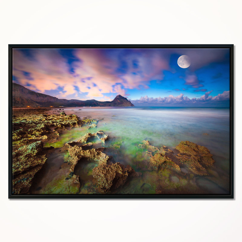 «Monte Cofano Reserve», photographie encadrée sur toile, H 12 po x l 20 po x P 1 po