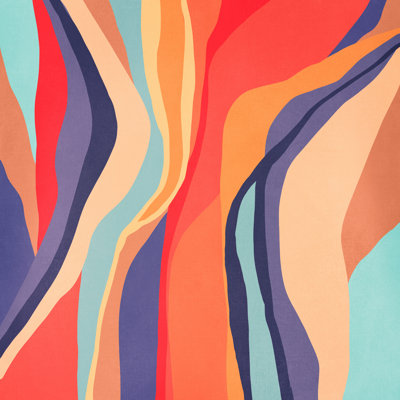 Motif psychédélique 02 par Viviana Gonzalez - impression sur toile tendue