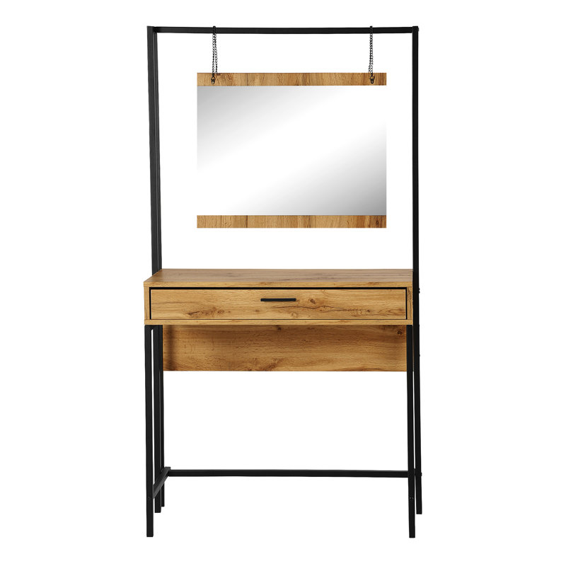 Bremond Block Dressing Table with Mirror