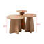 Elegant Sapphire Oak Nesting Table Set (3 Pieces), 11.0 x 15.0 x 15.0 in, 13.0 x 17.0 x 13.0 in, 17.0 x 16.0 x 17.0 in | 100% Melamine Coated Particle Board, 0.7 in Thickness | Modern Design for Home & Office Spaces-265595207