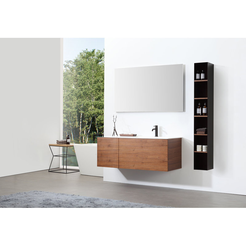 Figure 7" Wall-Mounted Bathroom Side Cabinet