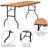 Wood Folding Training And Event Table,Folding Table With Smooth Clear Coated Finished Top