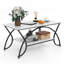 Table basse à 2 niveaux en faux marbre Hommoo-132677323-132677322