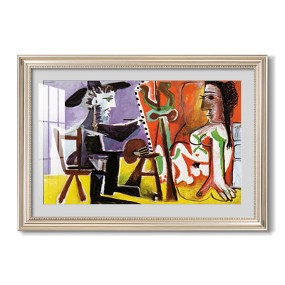 Le Peintre et son Modèle, 1963 - Pablo Picasso - Reproduction encadrée sur mesure