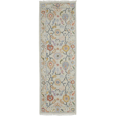 Karina Performance Hand Knotted Wool Floral Indoor Rug
