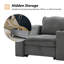 Canapé modulaire avec rangement Buelow-1300887976