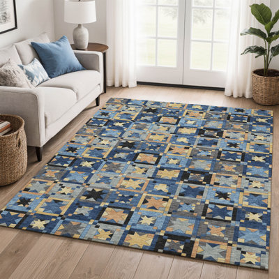 Premium Machine Washable Villers Patchwork Rug