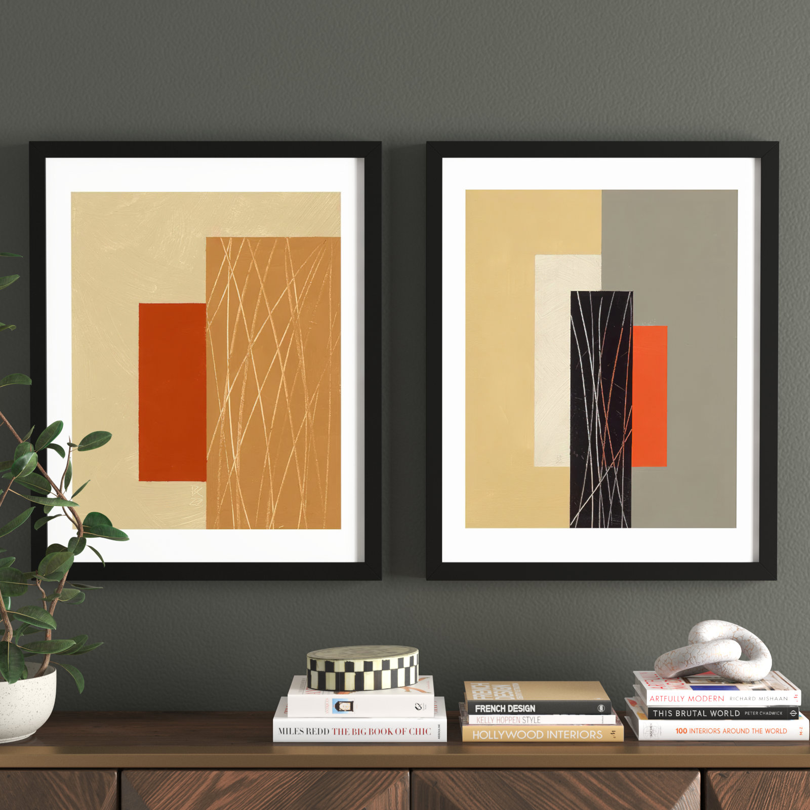 Rhythm by Robert Kamnatnik, Black, 30" H x 24" W x 1.25" D