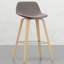 Of 2 Counter Stools , Legs, Fashionable Chic 2Pcs Modern Upholstered Seat