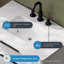 Meuble-lavabo autoportant blanc pur 36 po avec pierre d'ingénierie blanche Xander Xander-134089830
