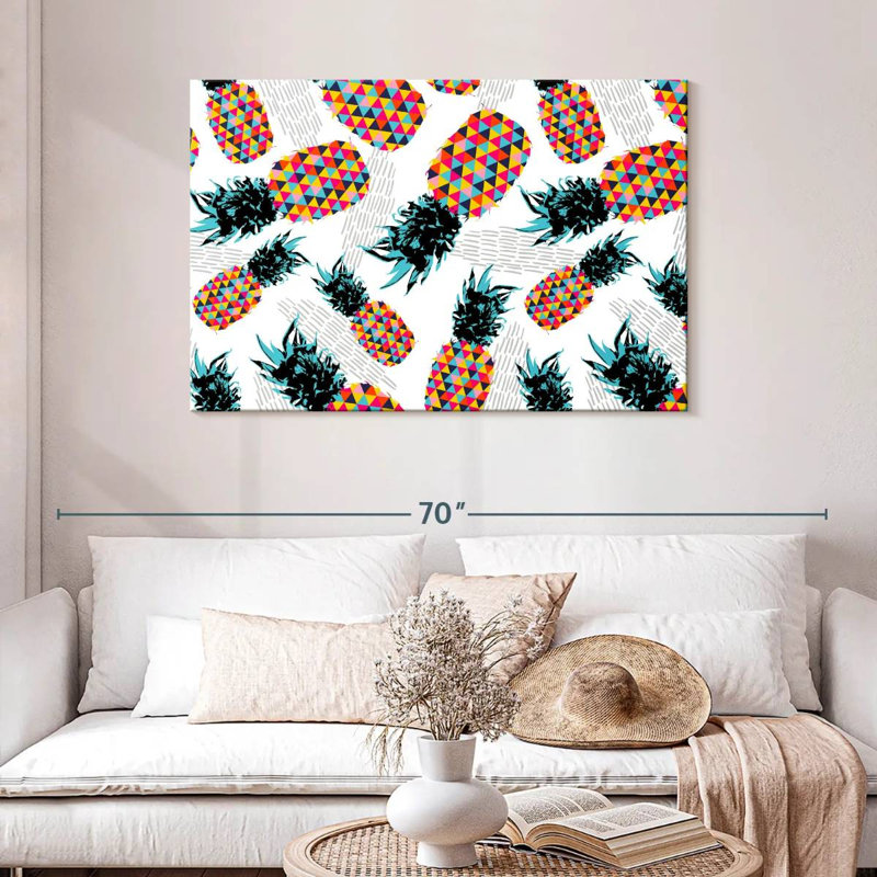 Motif d'ananas Yarlin, H 30 po x l 45 po