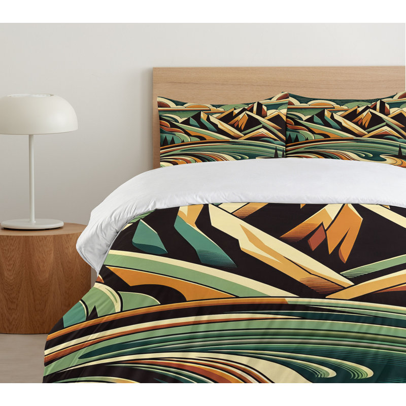 Lake Duvet Cover, Queen Duvet Cover + 2 Standard Shams