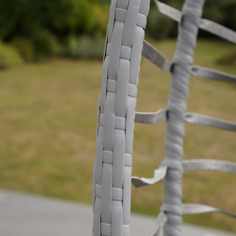 Wilton Hanging Swing Single Egg Pod Chair, Light Grey