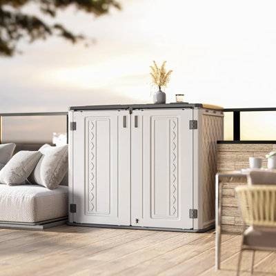 Outdoor 254 Gallons Plastic Storage Deck Box